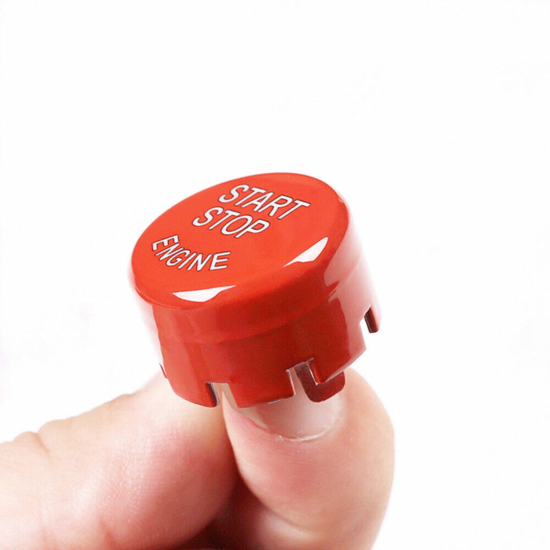 Red Engine Start Stop Push Button Cover Trim for BMW 5-series G30 G32 2017-2022