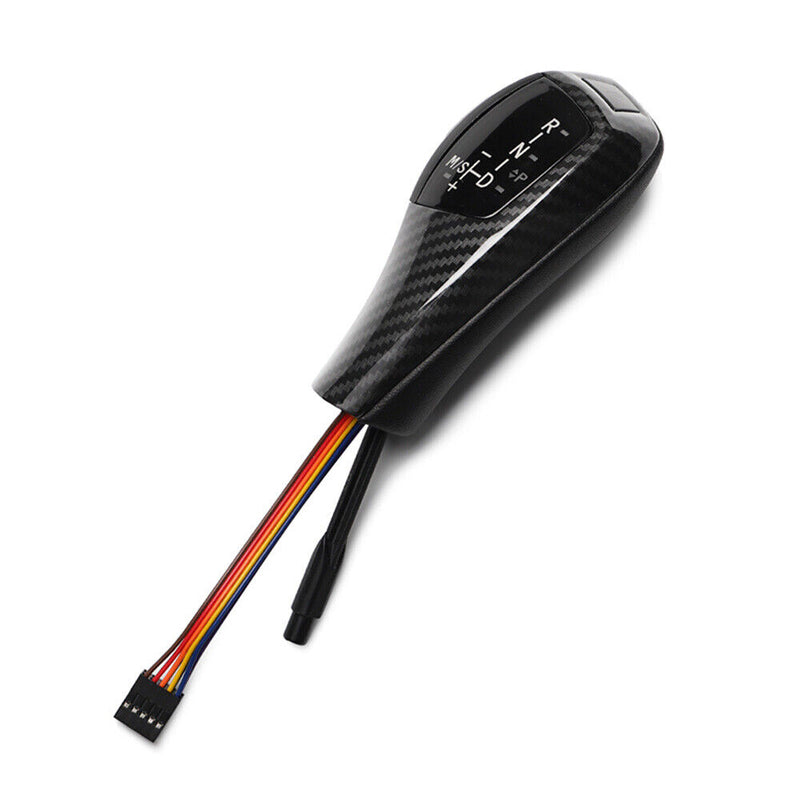 Carbon Fiber LED Shift Knob w/START STOP Cover for BMW 2004-2010 E81/87 1Series