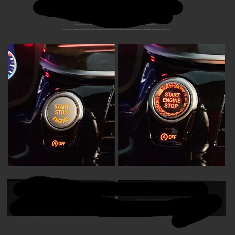 Blue Engine Start Stop Switch Button Cover For BMW F G Classis