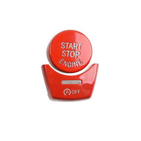 Red Engine Start Stop Button Cover Kit for BMW 7 Series F01 F02 F04 2009-2015
