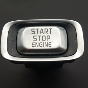 Engine Start Stop Silver Switch Button Cover For Volvo S60 S80 XC60 XC70 V60