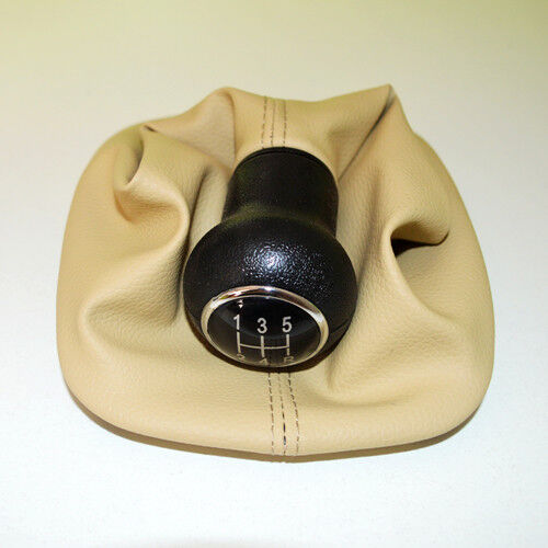 5Speed Gear Shift Knob Gaitor Boot Leather For PASSAT B5/B5.5 1996-2005 Beige