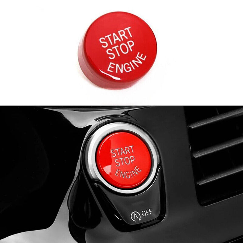 Red Engine Start Stop Push Button Cover Trim for BMW 5-series G30 G32 2017-2022