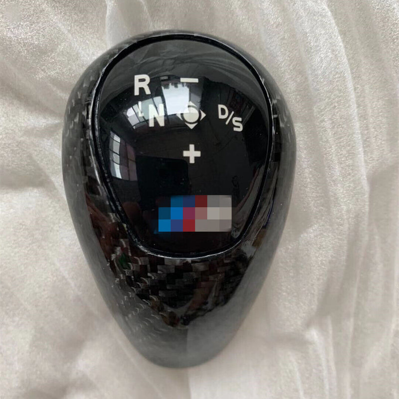 Carbon Fibre Gear Shift Knob Panel w/M Sticker for BMW M6 F06 F12 F13 2012-2018