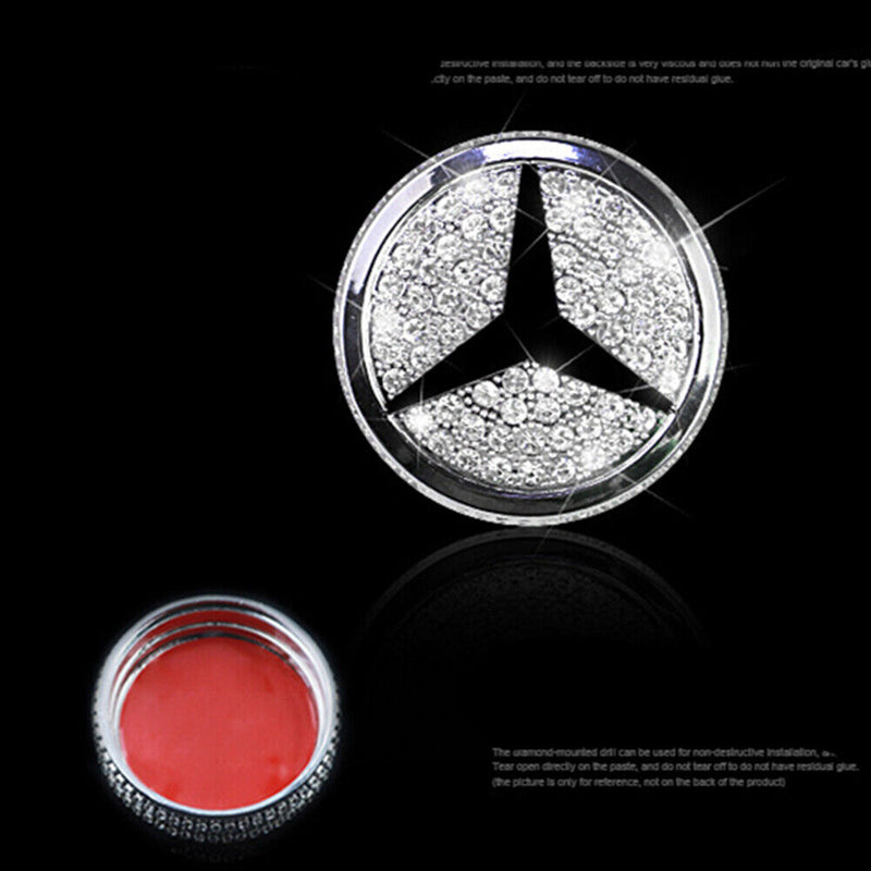 Knob Cover Decor Rhinestone Cover Multimedia For Mercedes Benz