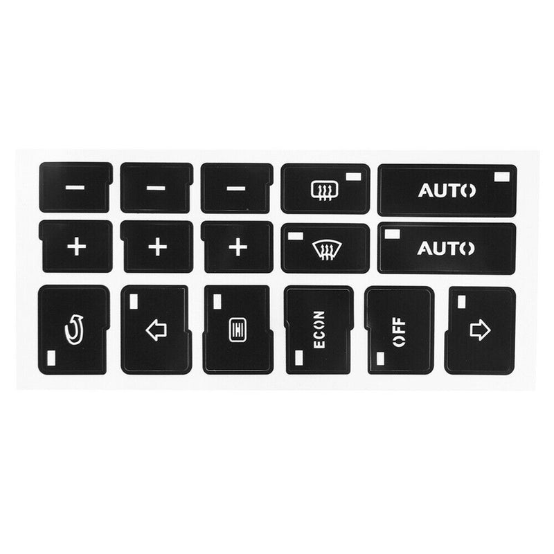 New AC Climate Control Button Repair Decals Stickers for A4 B6 B7 2000-2004