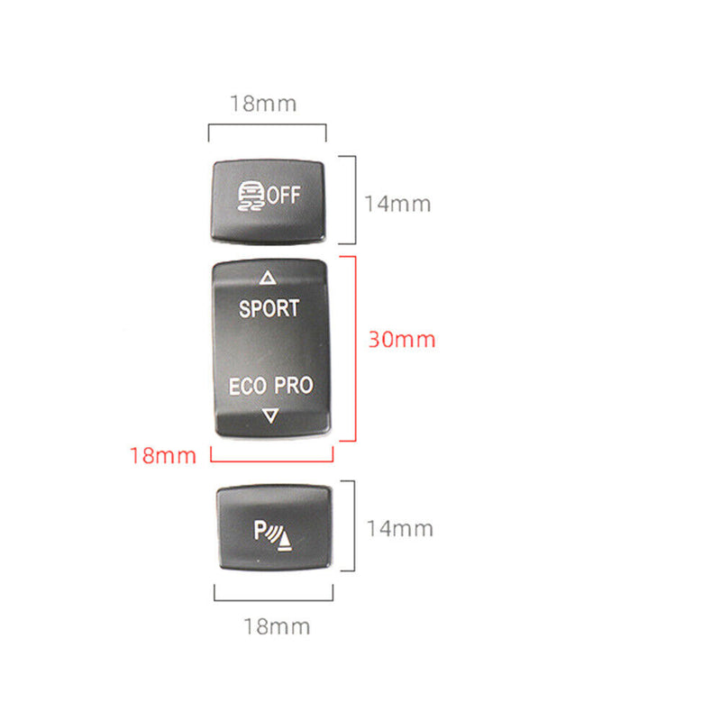Black ESP OFF Electric Switch Button Repair Kit for BMW 1Series F20 F21 2013-18