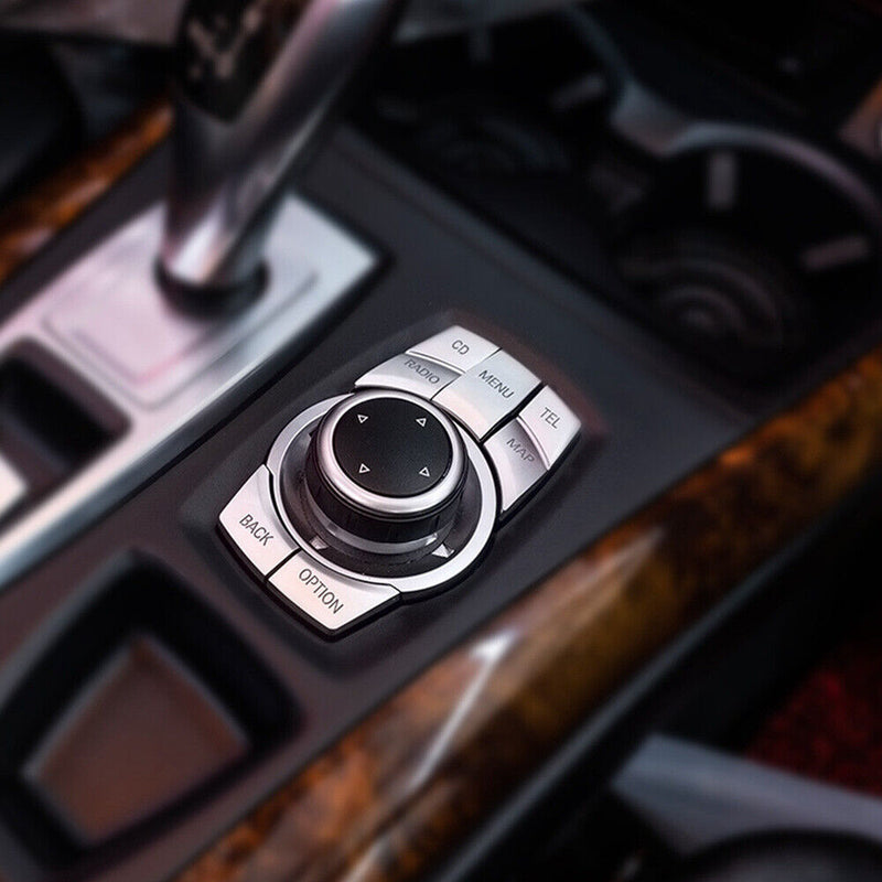 IDrive Multi-Media Switch Button Cover Trim for BMW 2010-2013 X5 X6