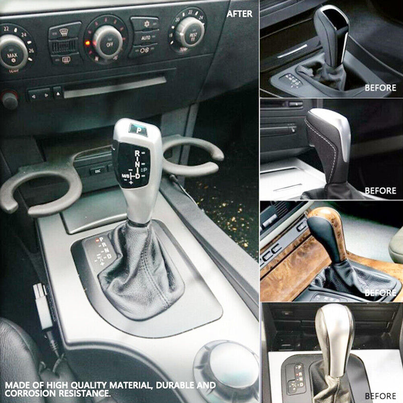Silver LED Gear Shift Knob for E81 E82 E84 E87 E88 E89 E90 E91 E92 E93