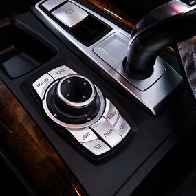 IDrive Multi-Media Switch Button Cover Trim for BMW 2010-2013 X5 X6