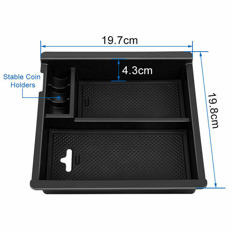 Car Center Console Armrest Storage Box Organizer Tray For Camry 2018