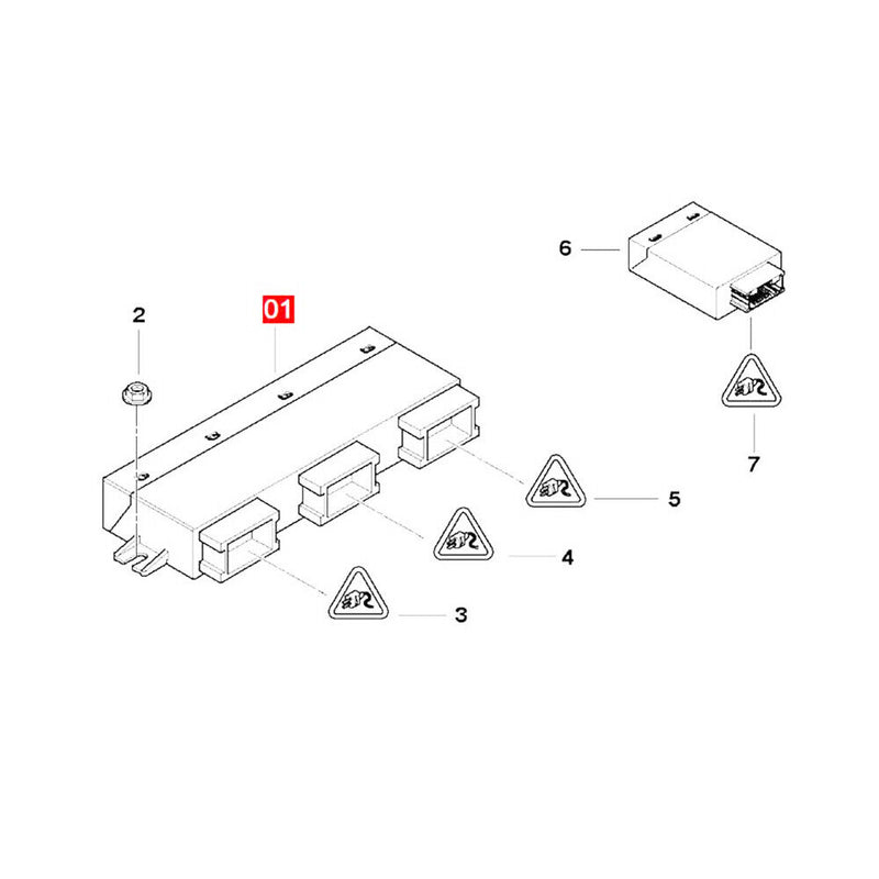 Trunk Lid Tailgate Control Module Unit 61357335274 for BMW X5 E70 X6 E71 E72