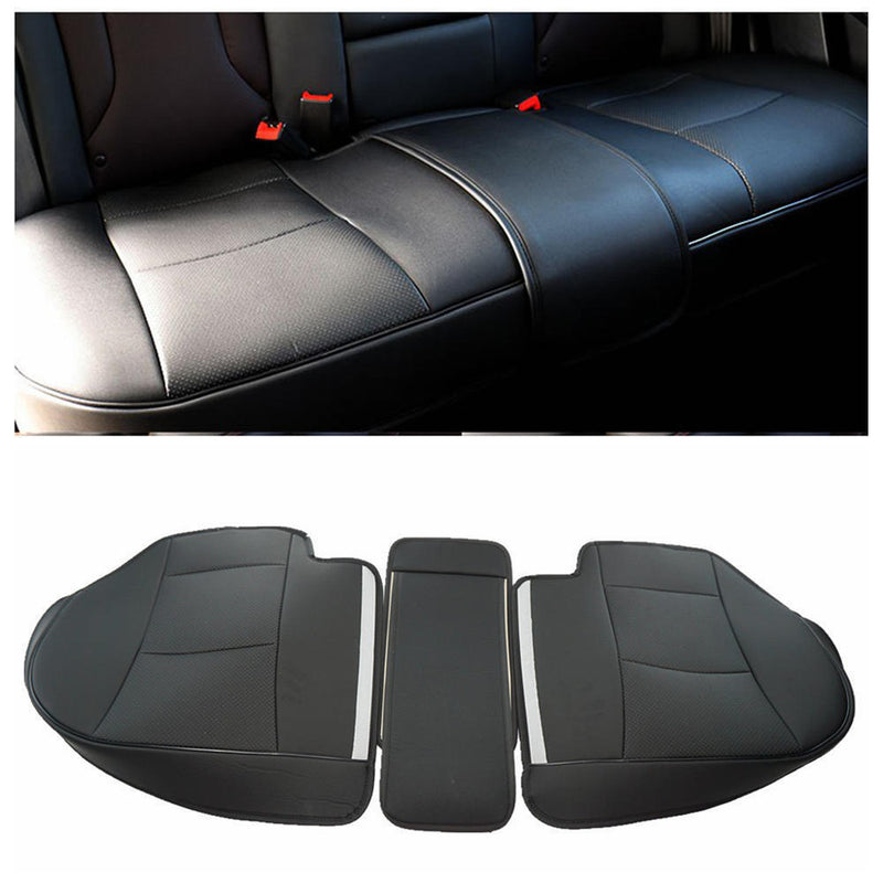PU Leather 3D Surround Car Seat Protector Rear Seat Cover For All Cars Black