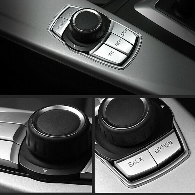 IDrive Multi-Media 5 Buttons Cover Trim For BMW 1 3 5 6 Series X3 X5 X6