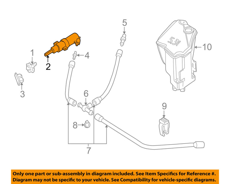 Headlight Washer Telescopic Nozzle For BMW 3 Series E46 1998-2005 61678362823