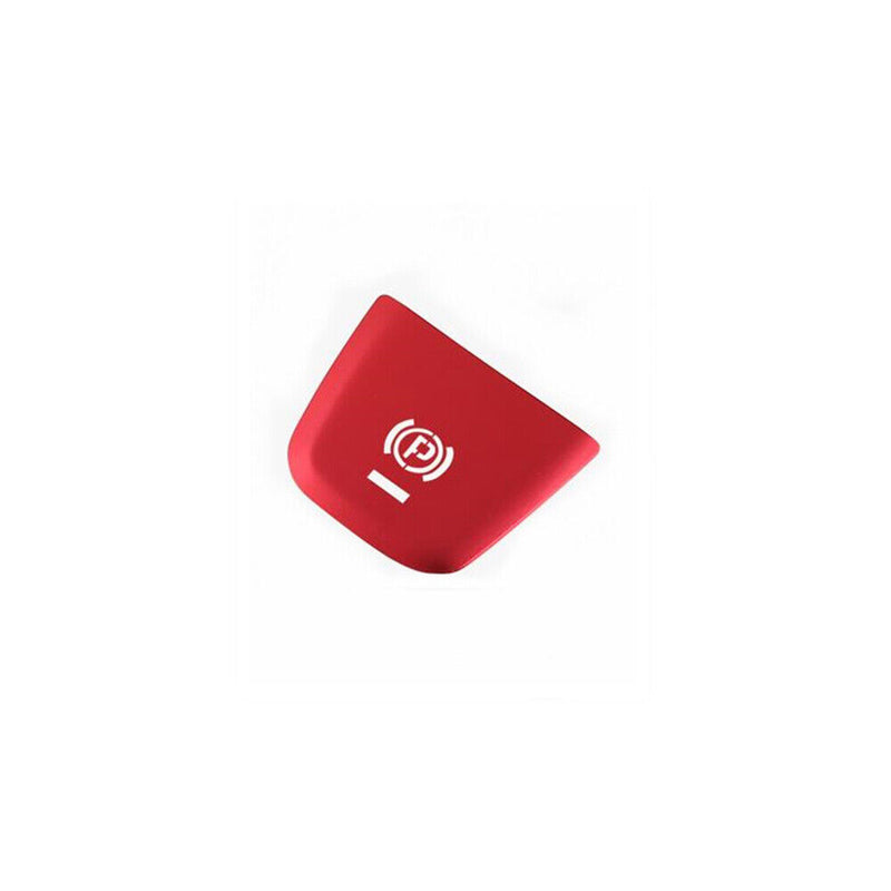 Red Aluminum Parking Brake P Button Switch Trim Cover for Porsche 2016-19 Macan