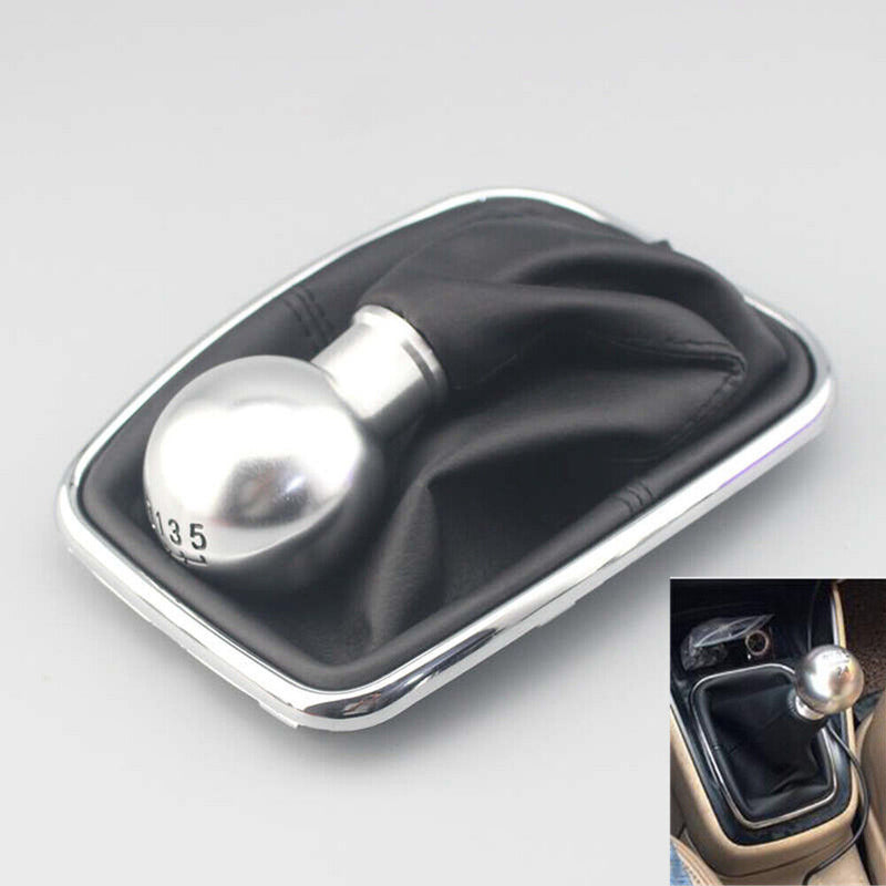 Aluminum Alloy Black 5 Speed Gear Shift Knob For VW Bora Golf MK4 Jetta