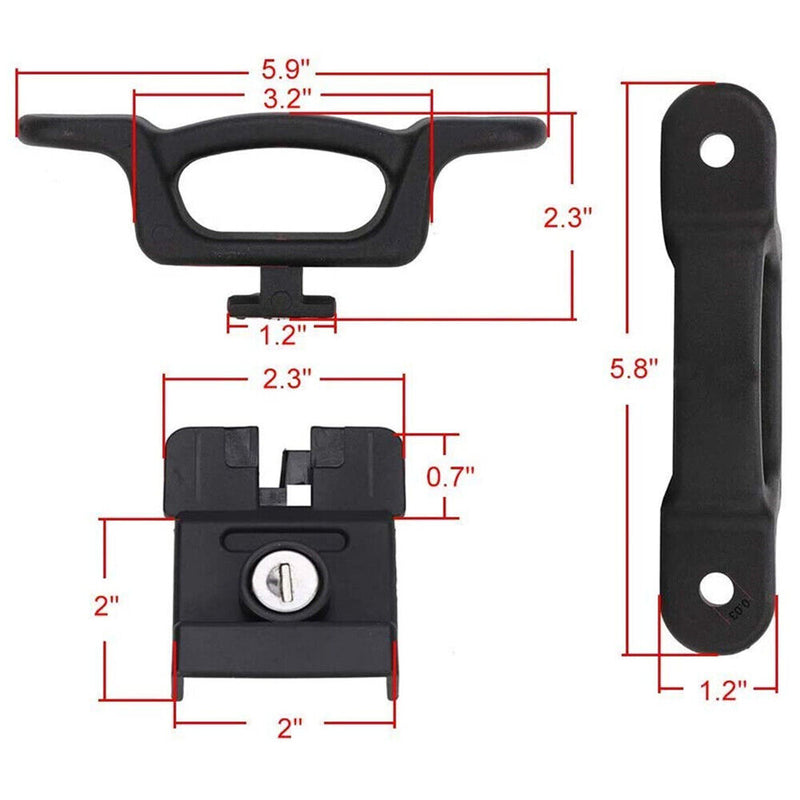 4Pcs Truck Bed Tie Down Anchors Boxlink Cleats for 2015-2020 Ford F150 F250 F350