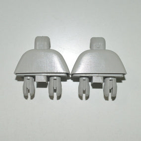 2Pcs Gray 4F0857561 Sun Visor Clip Hook Mount for Audi A6 C6 2004-2011