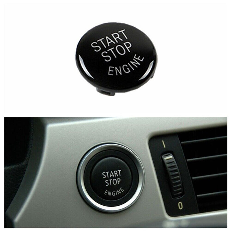 Engine Start Stop Switch Button Cover Black For BMW 3' E60 E70 E90 X5 X6