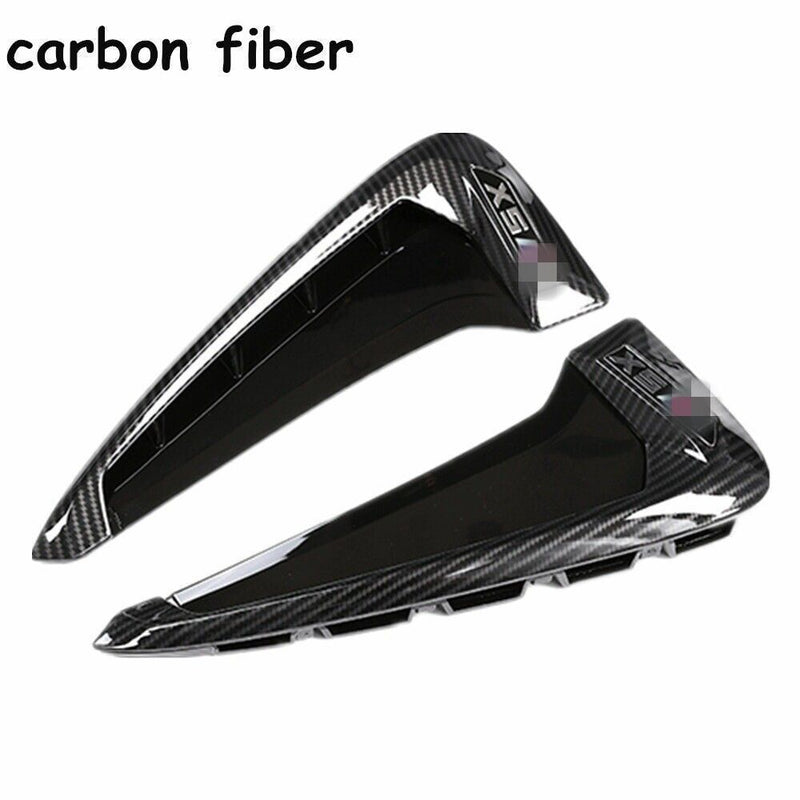 Carbon Side Marker Fender Air wing Vent Trim M Cover For 2014+ BMW F15-X5 X5 35I