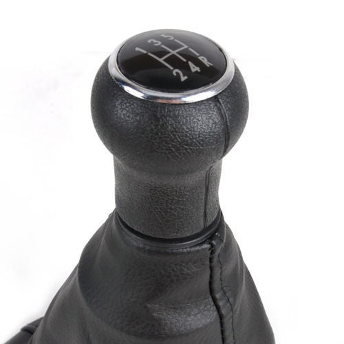 5-Speed Gear Shift Knob Gaitor Boot Leather For VW PASSAT B5/B5.5 1996-2005
