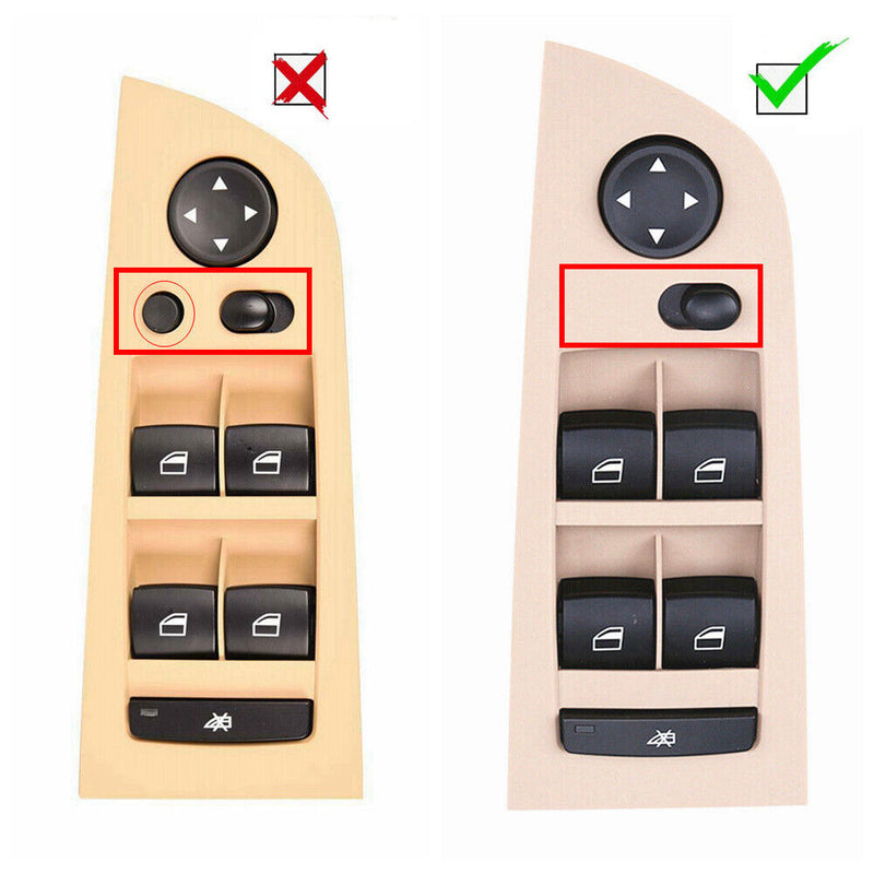 Left Driver side Master Power Window Switch for BMW E90 E91 Sedan 4Door Beige