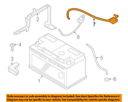 Best 61129225099 Battery Cable / Earth Cable For 2011 2012 2013 BMW X3