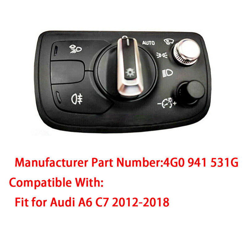 Multi Function Control Headlight Fog Switch 4G094153G for Audi A6 C7 A7