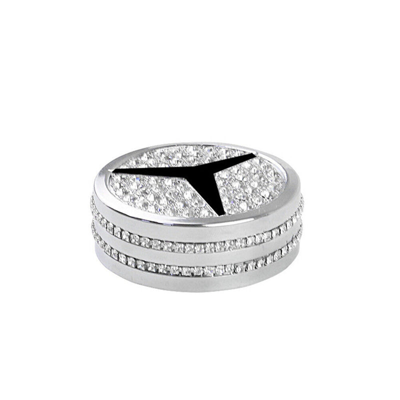 Knob Cover Decor Rhinestone Cover Multimedia For Mercedes Benz