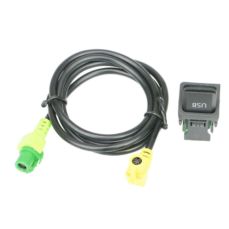 RCD510 RNS315 USB Switch Button w/Cable for VW Jetta MK5 MK6 Polo EOS 2005-2013