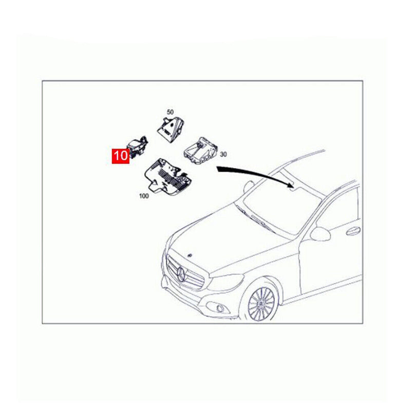 Rain and Light Sensor A2059003000 for Mercedes Benz C-Class W205 S205 2015-2021