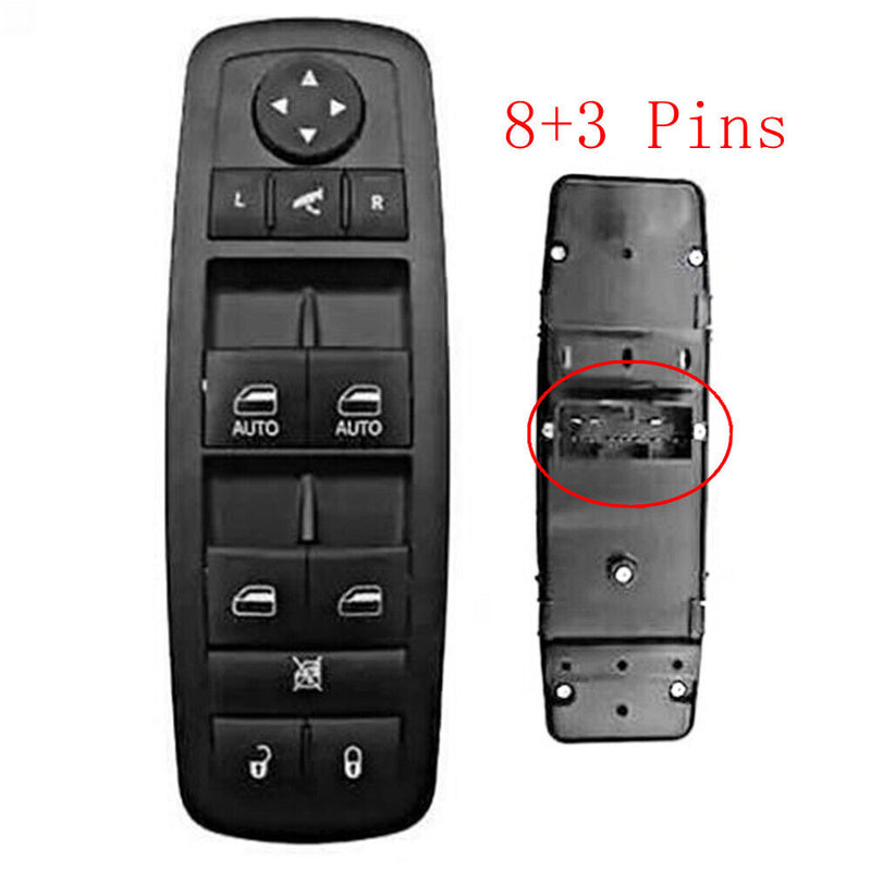 68271208AB 8+3 Pins Master Window Control Lifter Switch For Jeep Cherokee 15-20