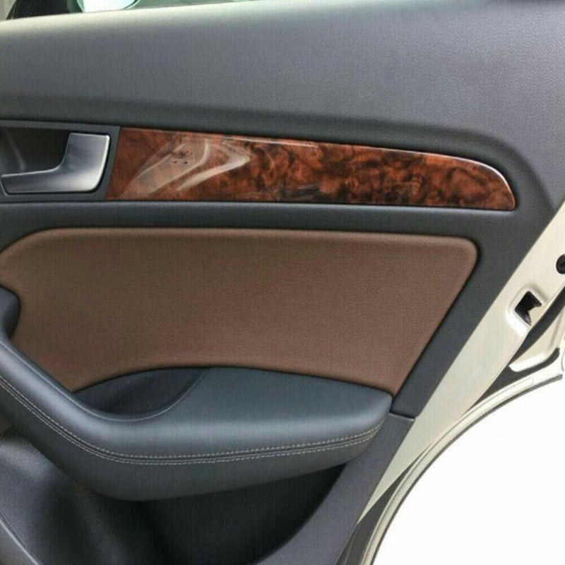 Peach Wood Grain Center Console Panel Inner Door Panel Cover for Audi 2010-18 Q5