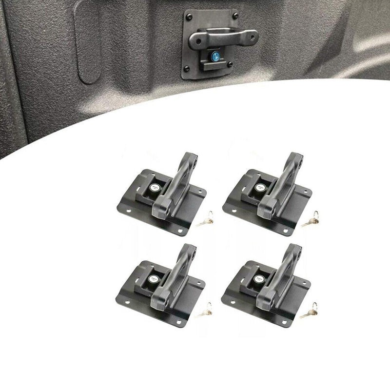 4Pcs Truck Bed Tie Down Anchors Boxlink Cleats for 2015-2020 Ford F150 F250 F350