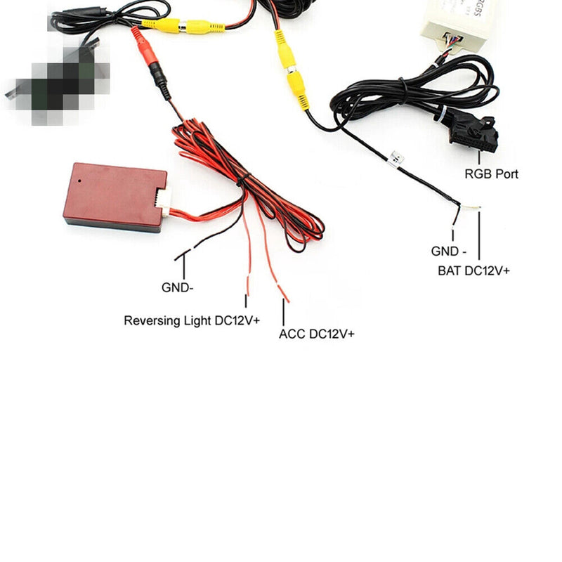 For VW RNS510 RCD510 RearView Camera CVBS RGB Adapter w/AV-RGB Converter Adapter