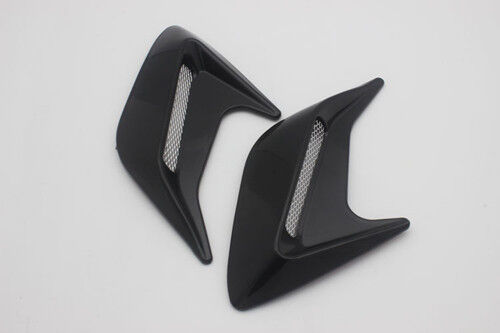 Black New 2PC DIY Car Auto Decorative Side Vent Air Flow Fender Intake Stickers