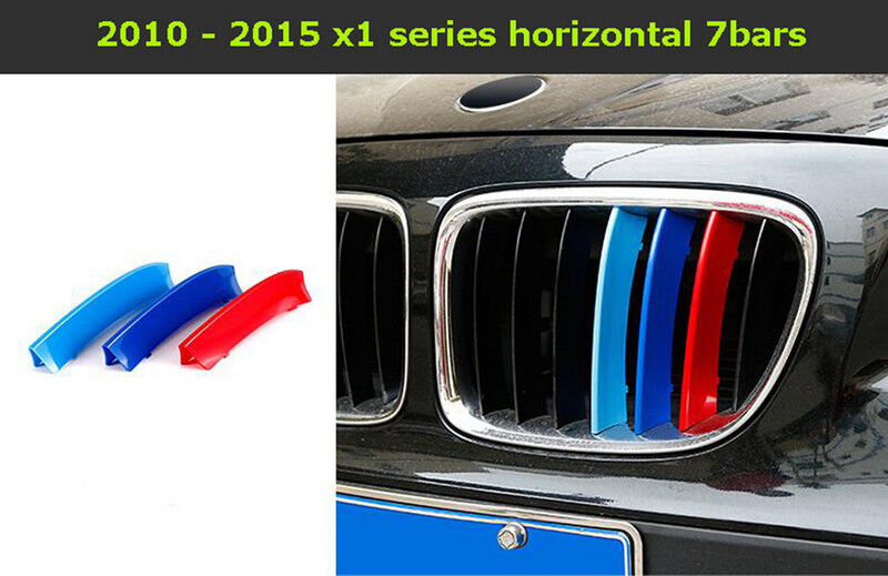 M-Color Sport 3D Kidney Grille Bar Cover Trim for BMW x1 E84 7Bars 2010-2015
