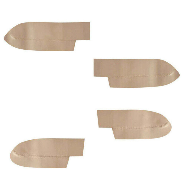 4Pcs Beige Door Armrest Panel Insert Leather Cover for Honda CR-V 2007-2011