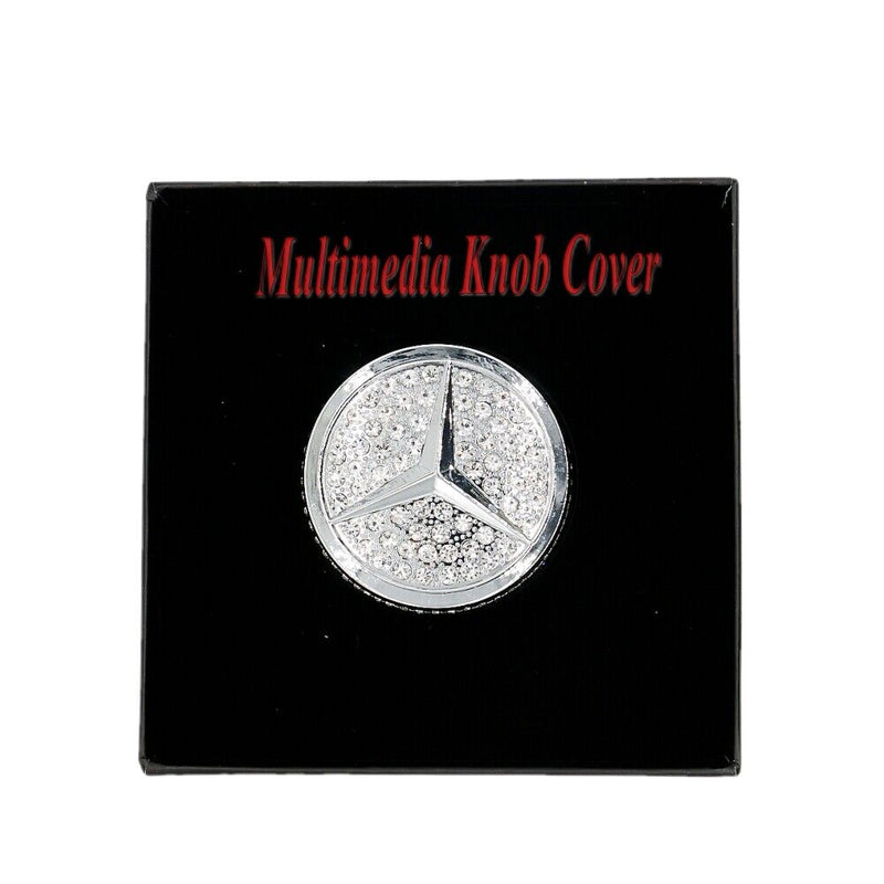 Knob Cover Decor Rhinestone Cover Multimedia For Mercedes Benz