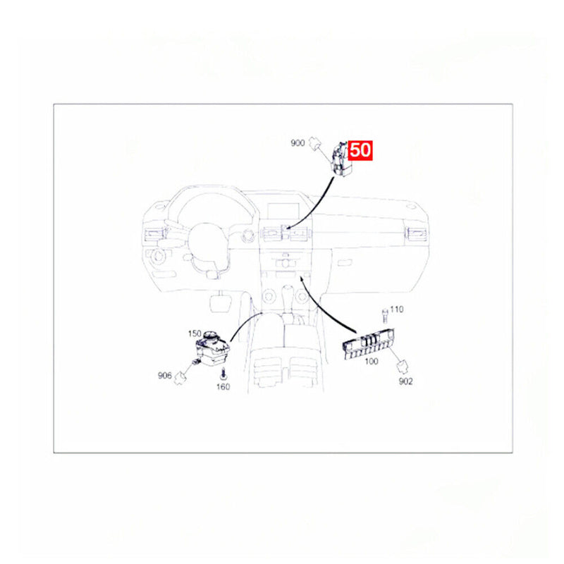 Emergency Hazard Traction Control Switch for Mercedes 2012-2015 GLK-Class X204