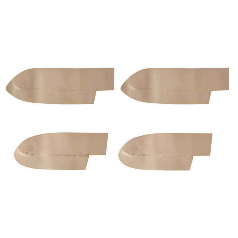 4Pcs Beige Door Armrest Panel Insert Leather Cover for Honda CR-V 2007-2011
