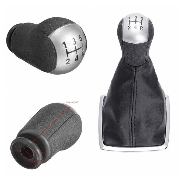 5Speed Gear Shift Knob Stick Gaiter Boot Cover For Ford Focus Mondeo MK3 Mustang