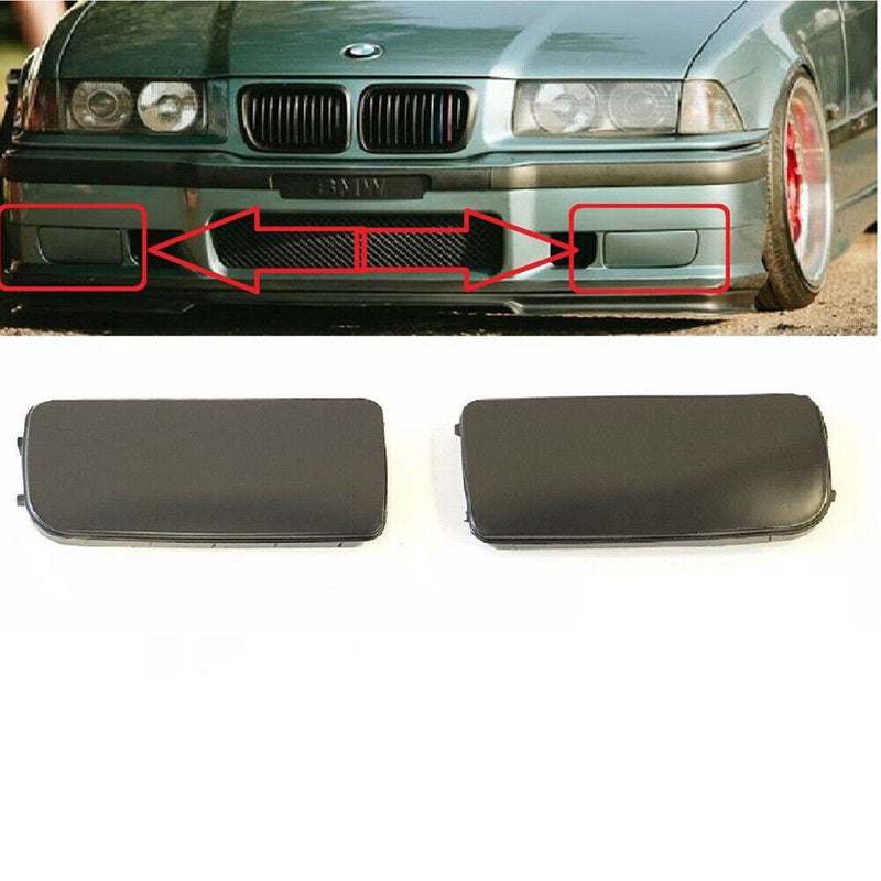 Front L&R Fog Light Hole Cover Cap for BMW 1992-1998 M3 E36 318i 325i 328i