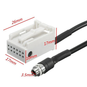 AUX Audio Input Female Adapter Cable for BMW E63 E64 E60 E61