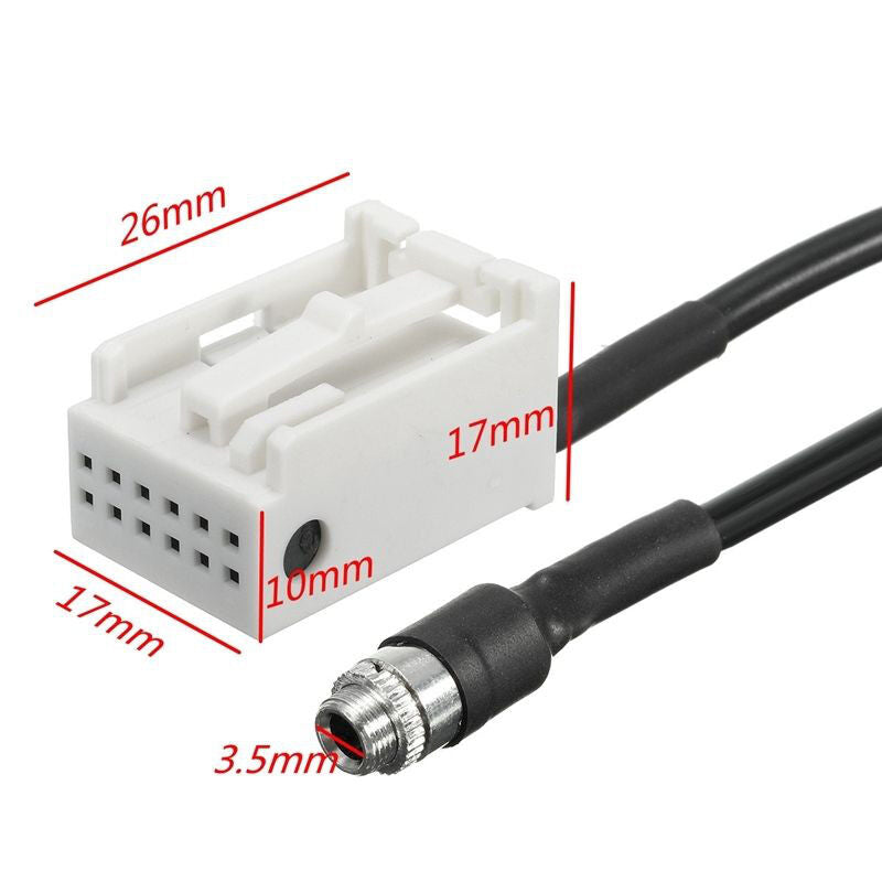 AUX Audio Input Female Adapter Cable for BMW E63 E64 E60 E61