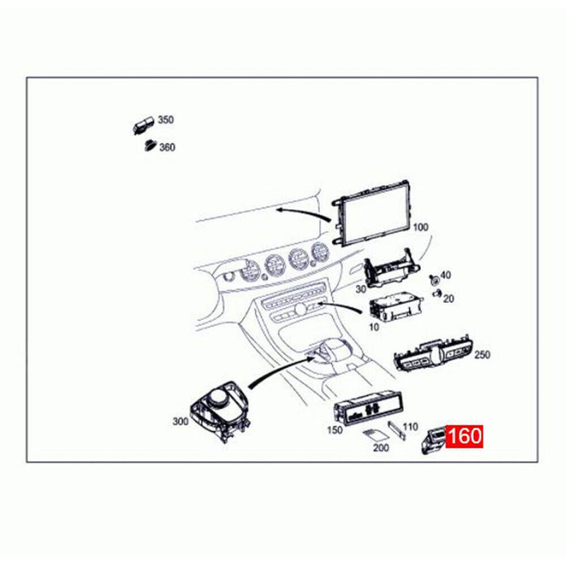 Multimedia Conn. Unit USB Port A2138203200 for Benz E-CLASS W213 C238 2017-2019
