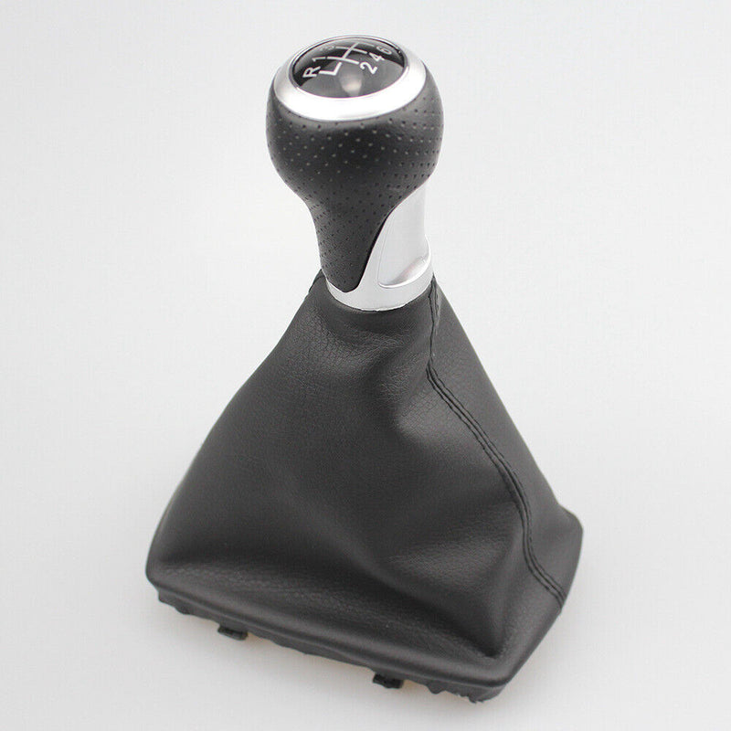 Leather 6 Speed Gear Shift Knob For Audi S LINE A3 03-13 A4 Q5 S3 S4 8P 07-15