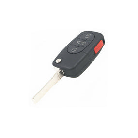3+1 Button Flip Remote Key Fob w/ID48 Chip for Audi 1997-2005 A4 B5 B6 2003 RS6