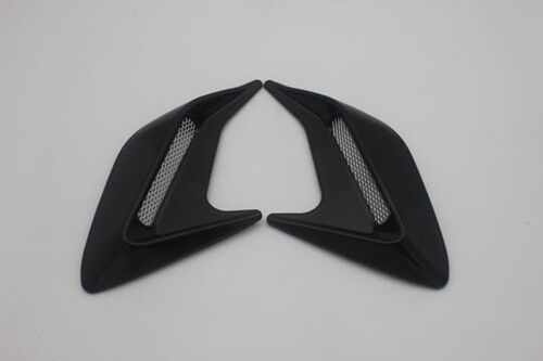 Black New 2PC DIY Car Auto Decorative Side Vent Air Flow Fender Intake Stickers